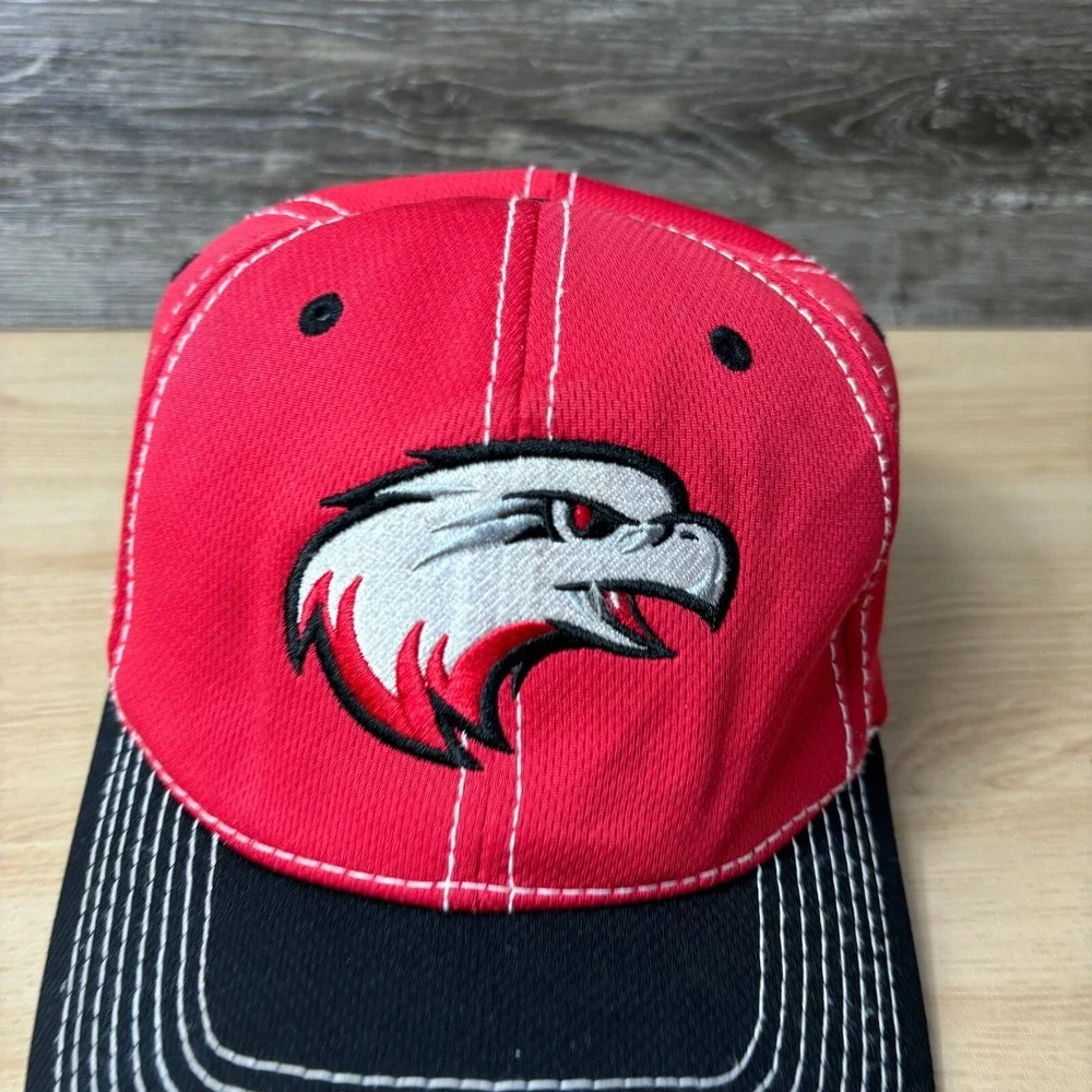 Minnetonka‎ Hat Cap Baseball Adult Small Red Baseball White Hawk High School